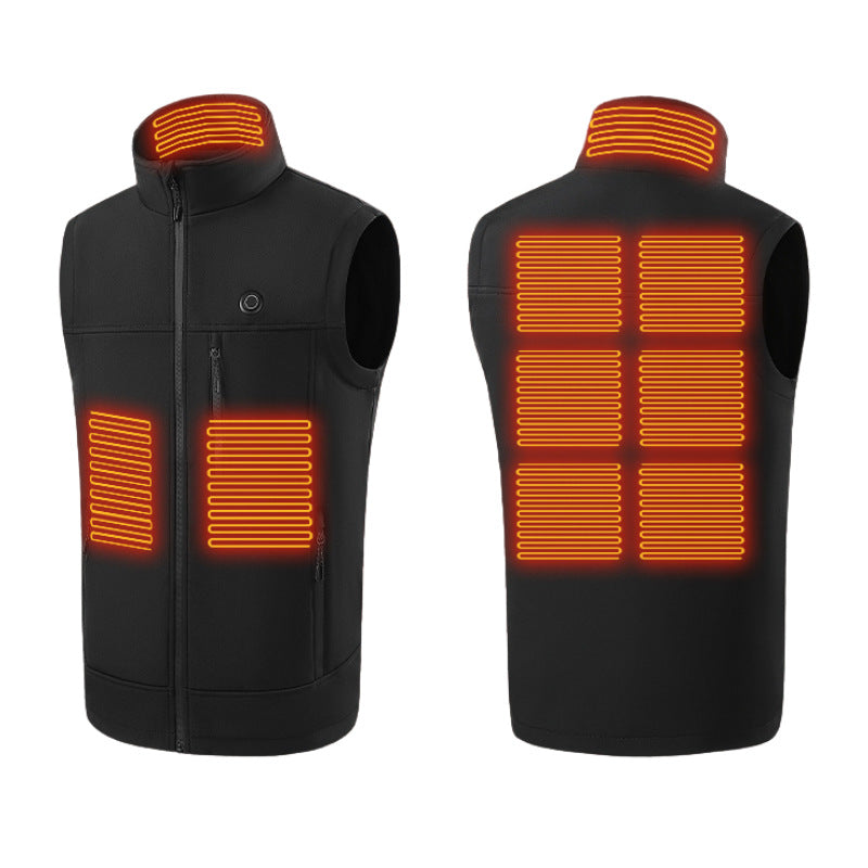 USB Heated Vest with 9 Heating Zones – Outdoor Thermal Tactical Vest