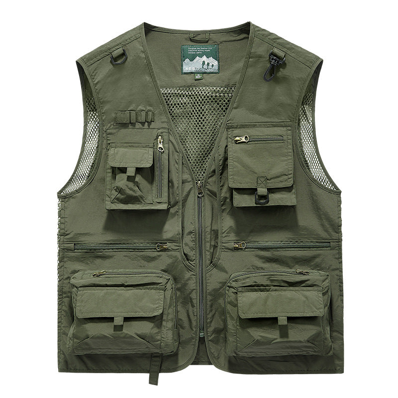 Quick-Dry Mesh Outdoor Multi-Pocket Vest