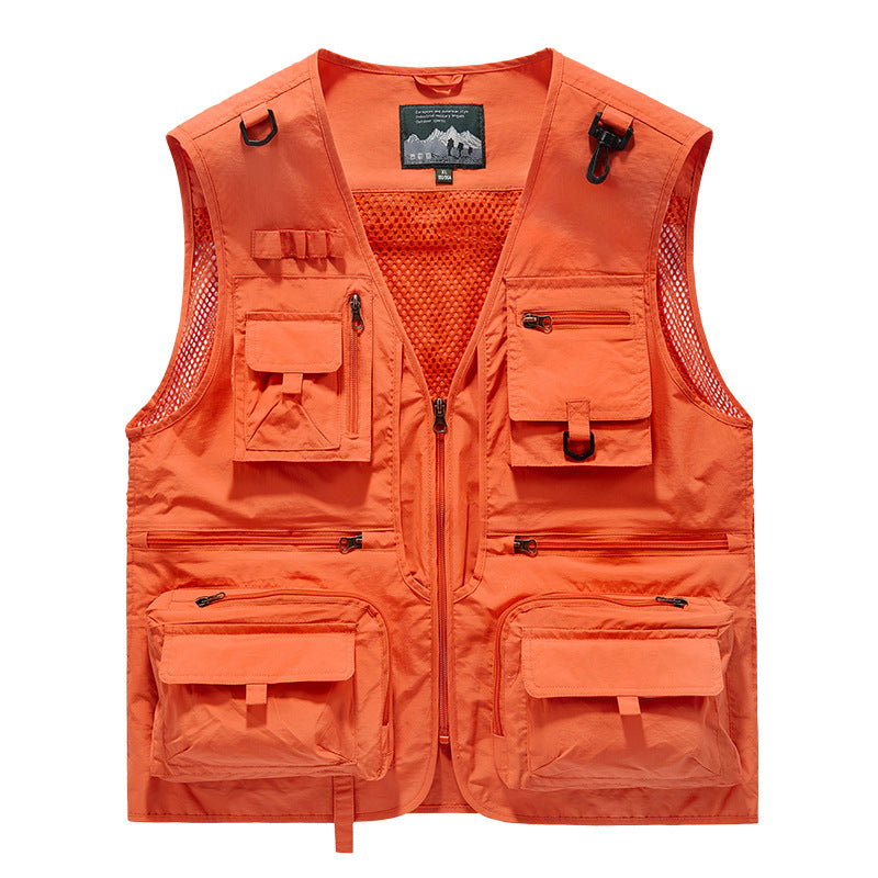 Quick-Dry Mesh Outdoor Multi-Pocket Vest