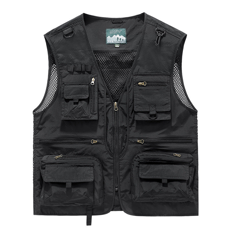 Quick-Dry Mesh Outdoor Multi-Pocket Vest