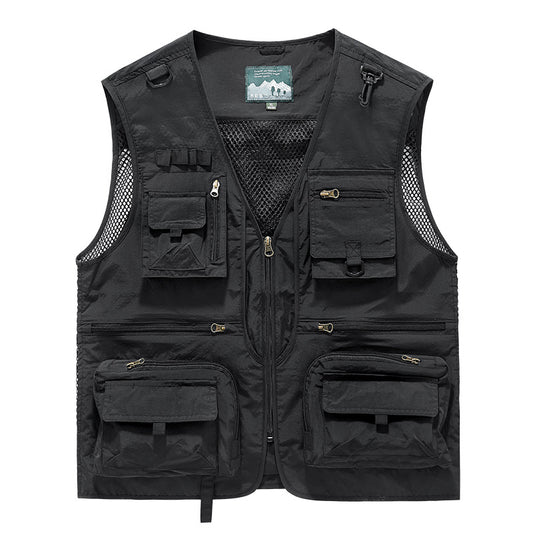 Quick-Dry Mesh Outdoor Multi-Pocket Vest