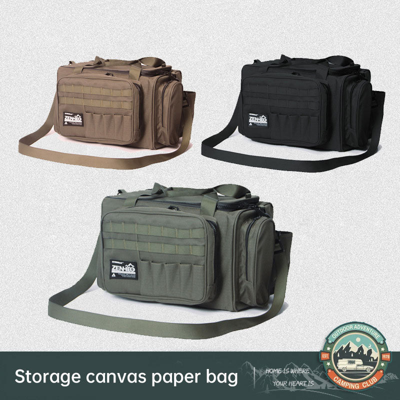 Outdoor Camping Picnic Bag – Tableware & Gear Storage Shoulder Bag