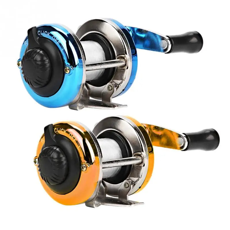 Mini Metal Drum Ice Fishing Reel – Portable Winter & Outdoor Spinning Wheel