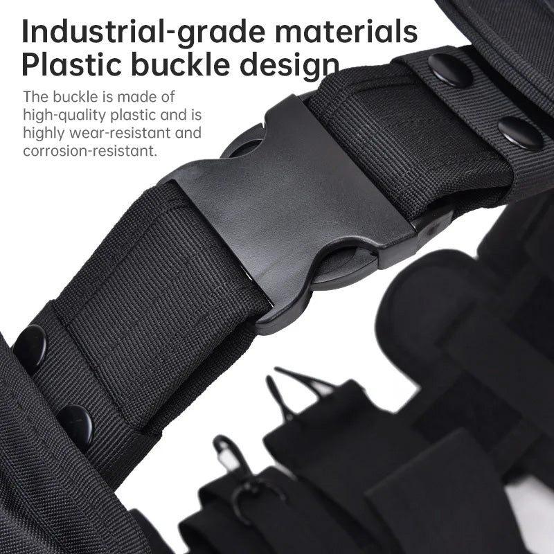 10-in-1 Operational Holster & Flashlight Pouch Set – MOLLE Compatible Duty Belt System