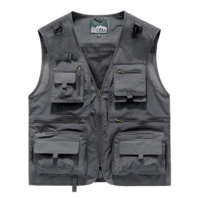 Quick-Dry Mesh Outdoor Multi-Pocket Vest