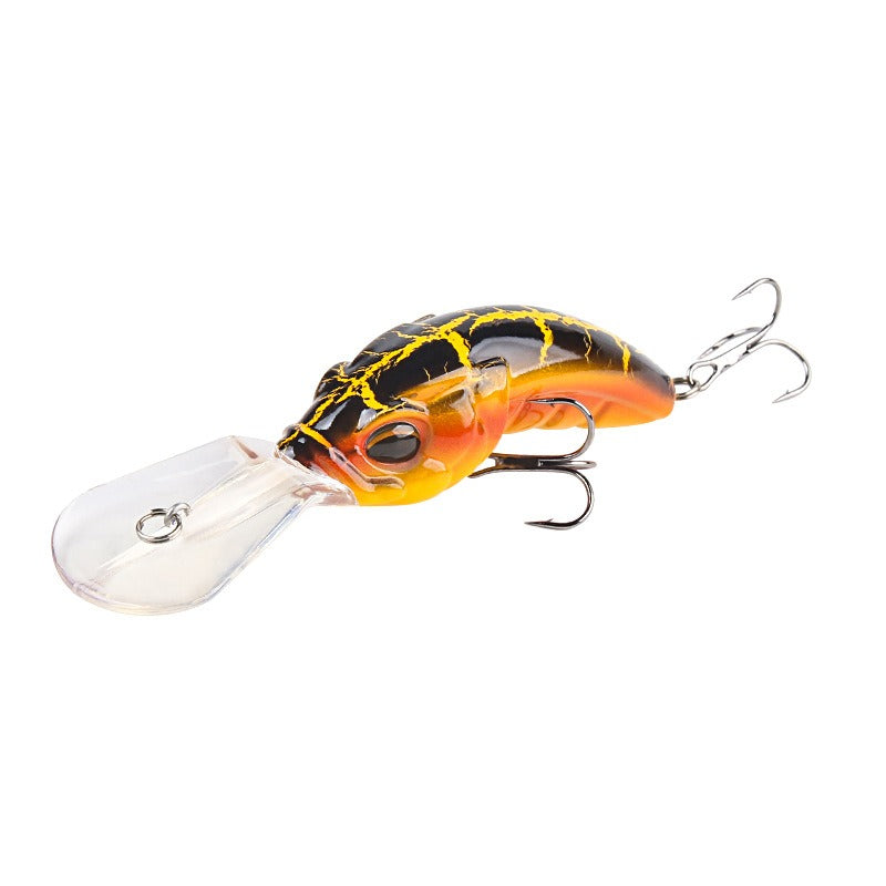 ABS Rock Minnow 10.4cm/14.5g – Deep Dive Crankbait with Triple Reinforced Hooks