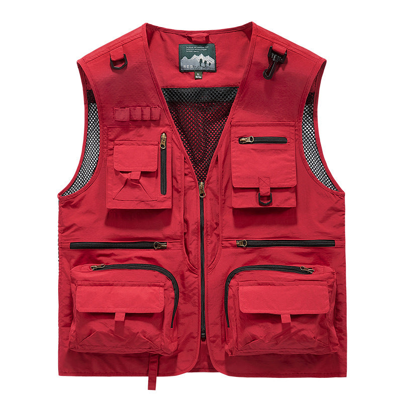 Quick-Dry Mesh Outdoor Multi-Pocket Vest