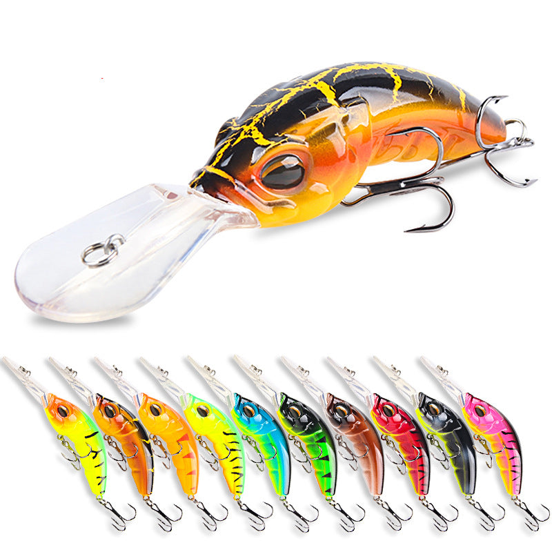 ABS Rock Minnow 10.4cm/14.5g – Deep Dive Crankbait with Triple Reinforced Hooks