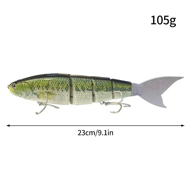 Balam 23cm Giant Swimbait – Multi-Jointed Hard Lure for Bass, Pike & Catfish