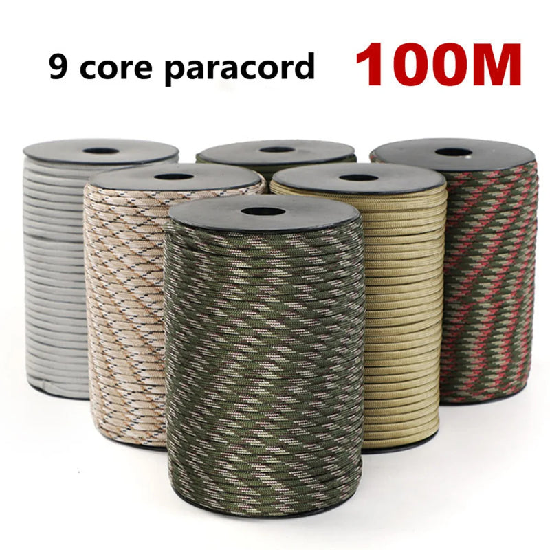 100M 9-Core Paracord Rope – 4mm