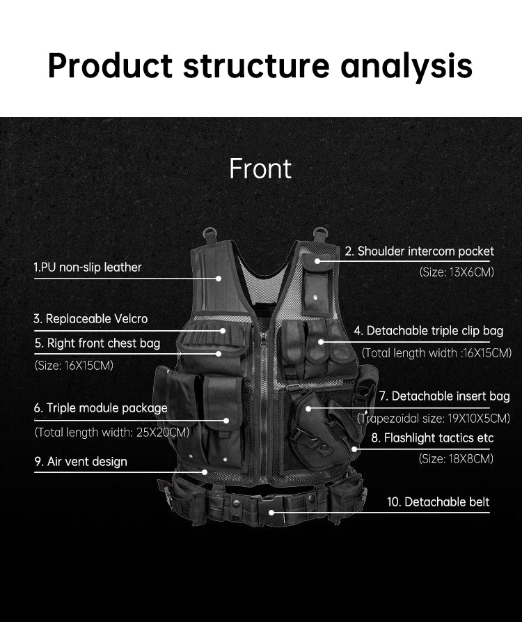600D Operational Multi-Pocket Vest