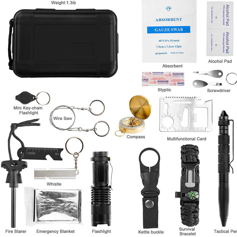 Military-Grade Survival Kit – 20-in-1 Emergency